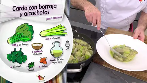 Ingredientes Cardo con borraja y alcachofas Ingredientes Cardo con borraja y alcachofas