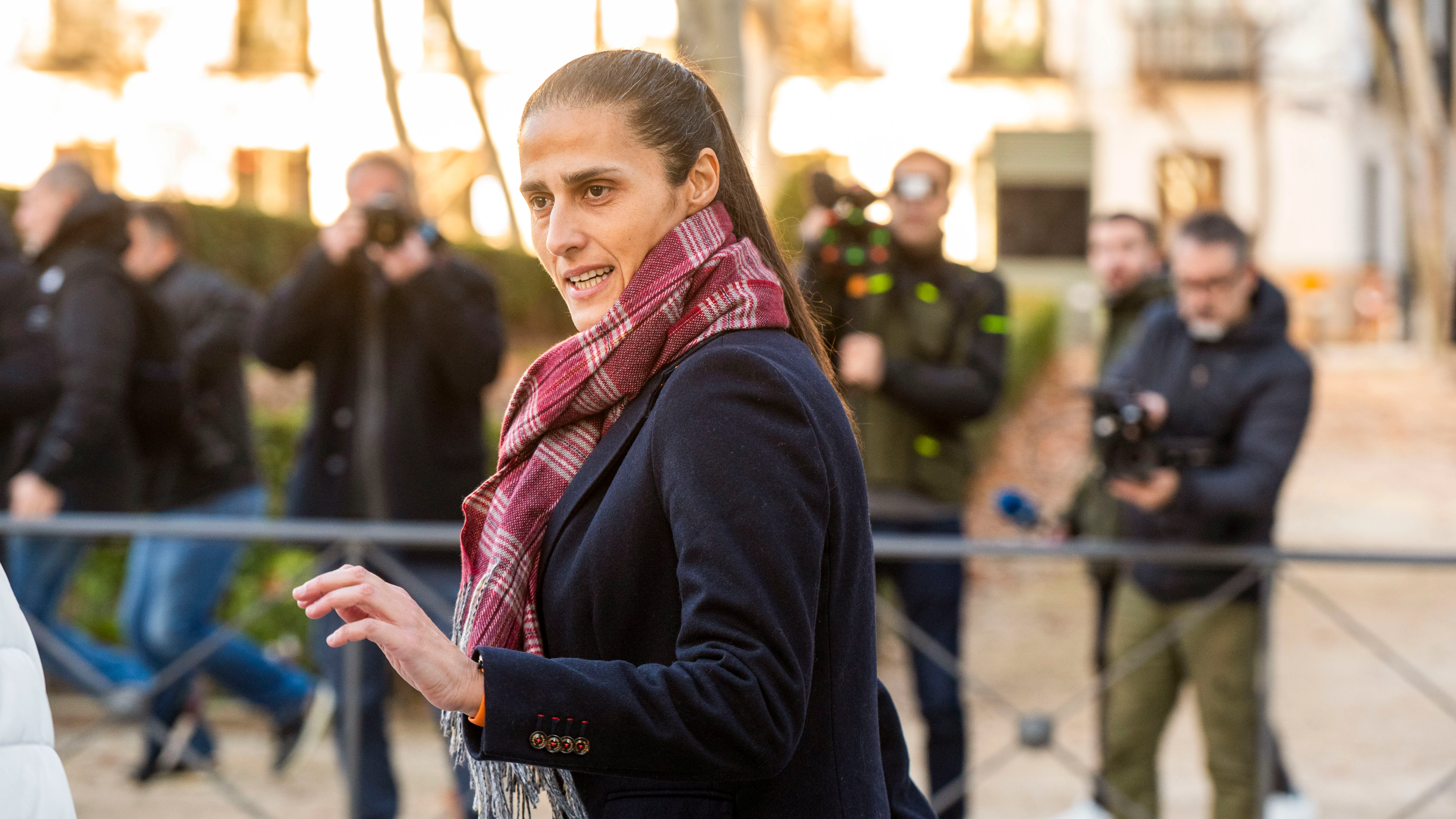 Montse Tom&eacute;, a su llegada este viernes a la Audiencia Nacional 