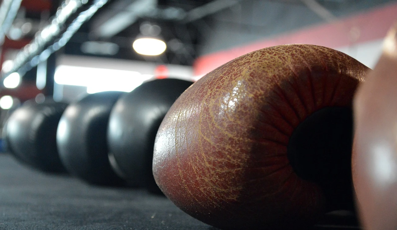Fotografía de guantes de boxeo