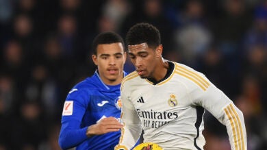 El Getafe traslada a LaLiga una queja por un supuesto insulto de Bellingham a Greenwood