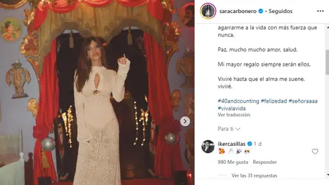 La reacción de Iker Casillas al mensaje de Sara Carbonero La reacción de Iker Casillas al mensaje de Sara Carbonero