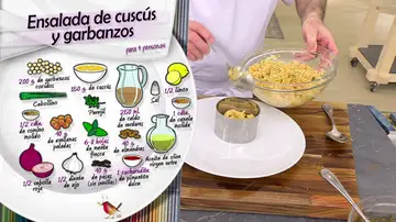 Ingredientes Ensalada de cuscús y garbanzos