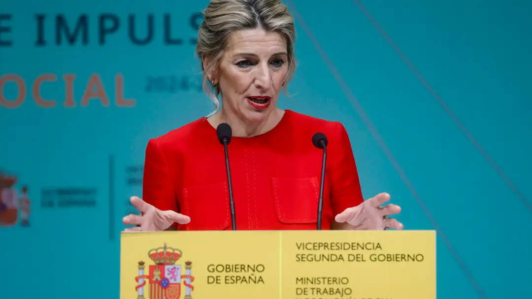 La vicepresidenta segunda y ministra de Trabajo y Econom&iacute;a Social, Yolanda D&iacute;az