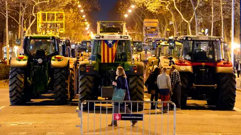 Tractorada en Barcelona