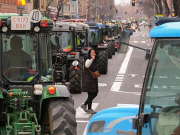 Tractores por las calles de Logroño