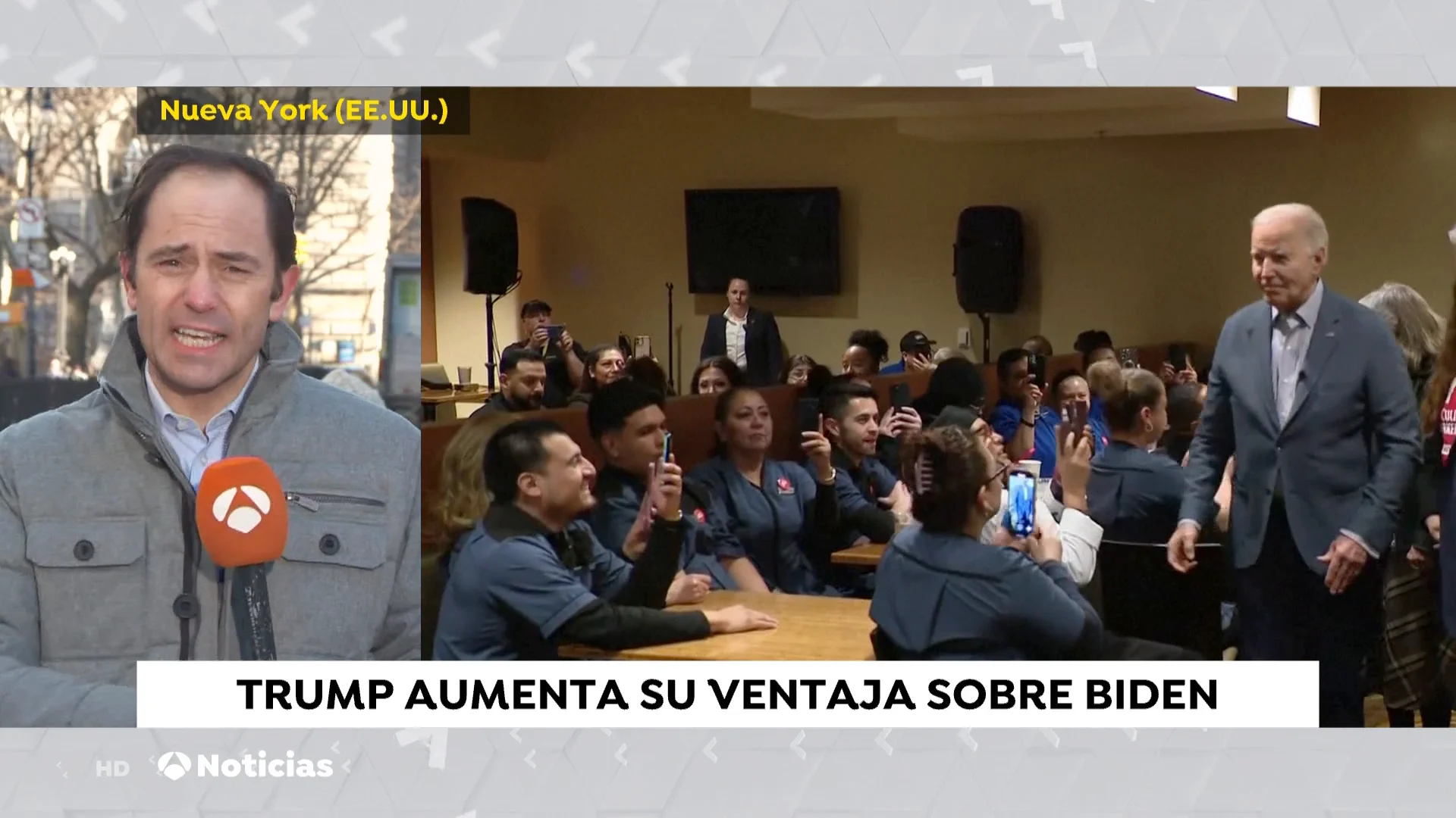 Trump aumenta su ventaja sobre Biden