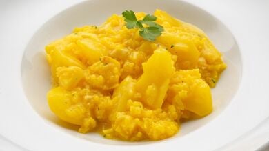 Plato único de Arguiñano: guiso de patatas, bacalao y arroz