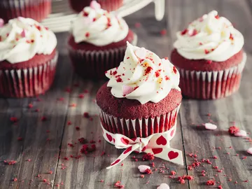 Muffins de red velvet Muffins de red velvet