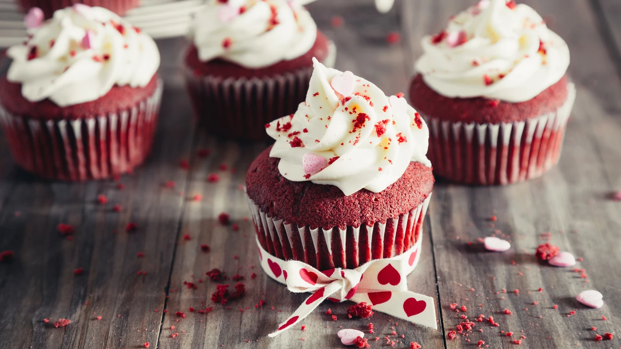 Muffins de red velvet