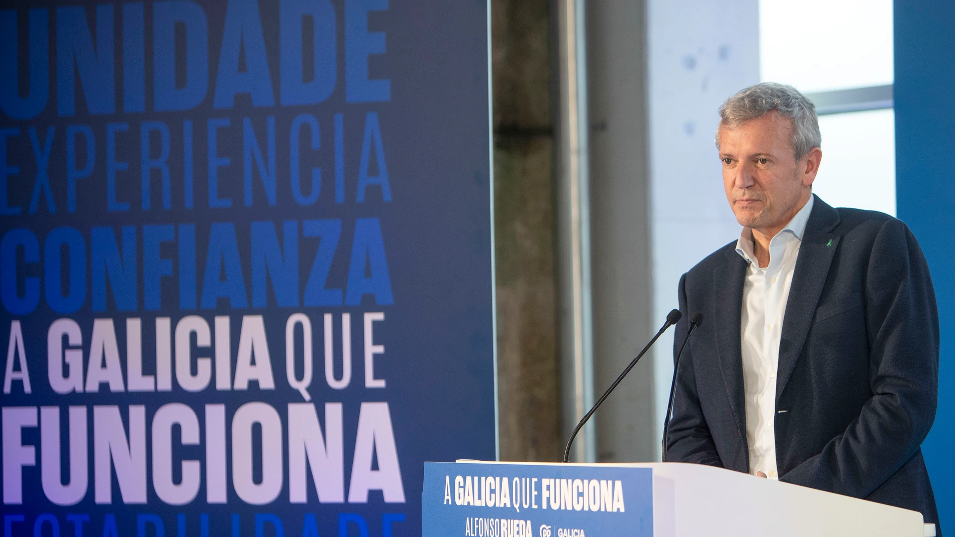 El candidato del PPdeG a la Xunta de Galicia, Alfonso Rueda
