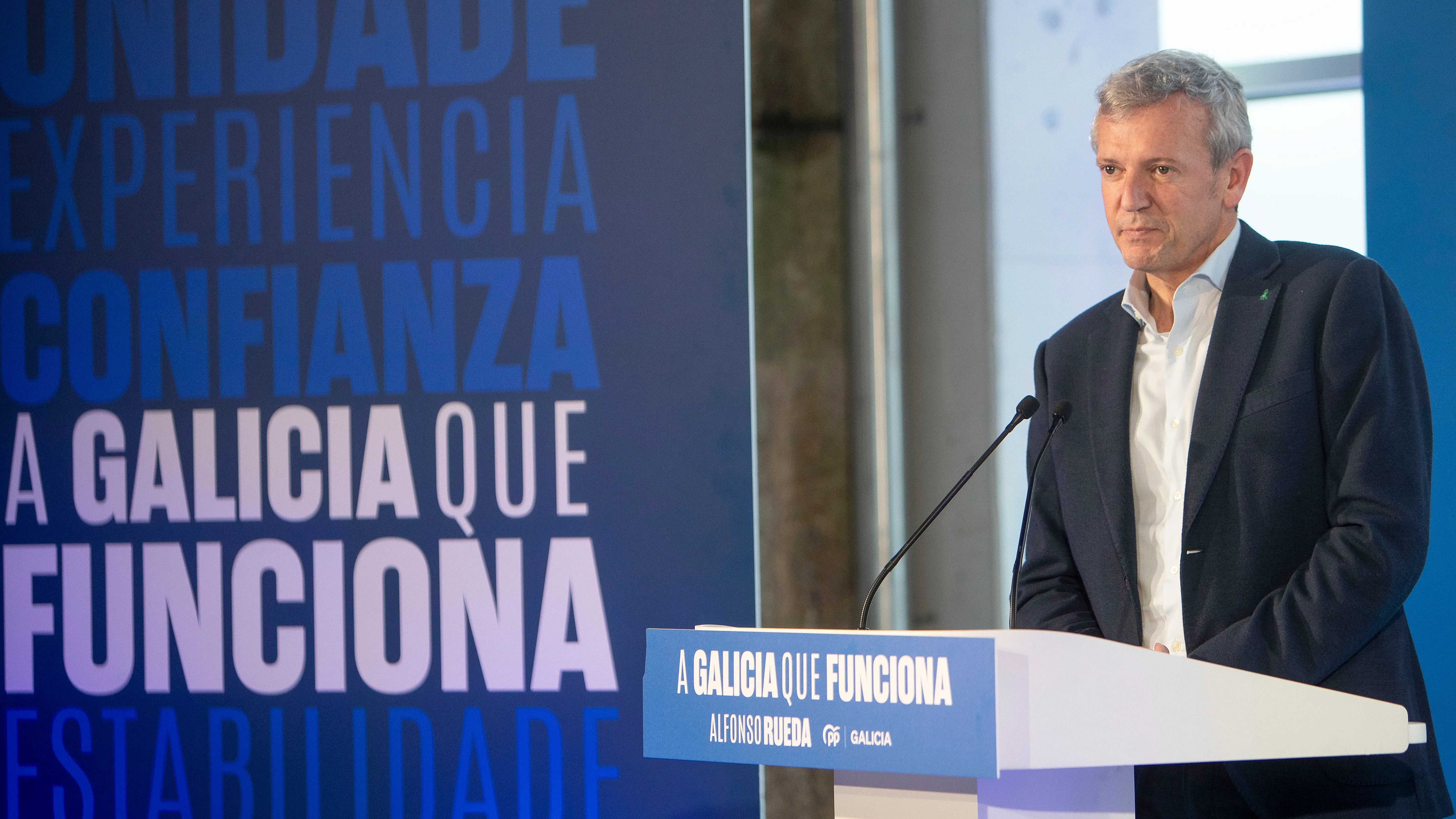El candidato del PPdeG a la Xunta de Galicia, Alfonso Rueda