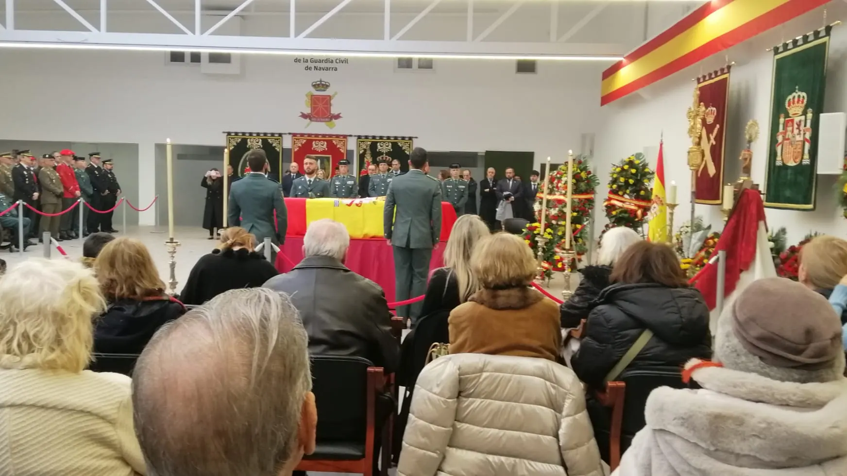 Capilla ardiente en Pamplona del guardia civil asesinado en Barbate Capilla ardiente en Pamplona del guardia civil asesinado en Barbate