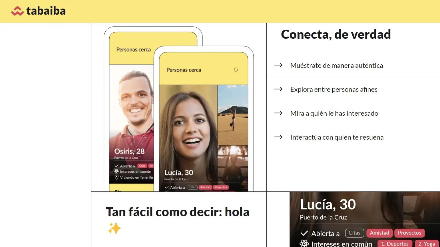 'Tabaiba', la nueva aplicación de citas 'Tabaiba', la nueva aplicación de citas