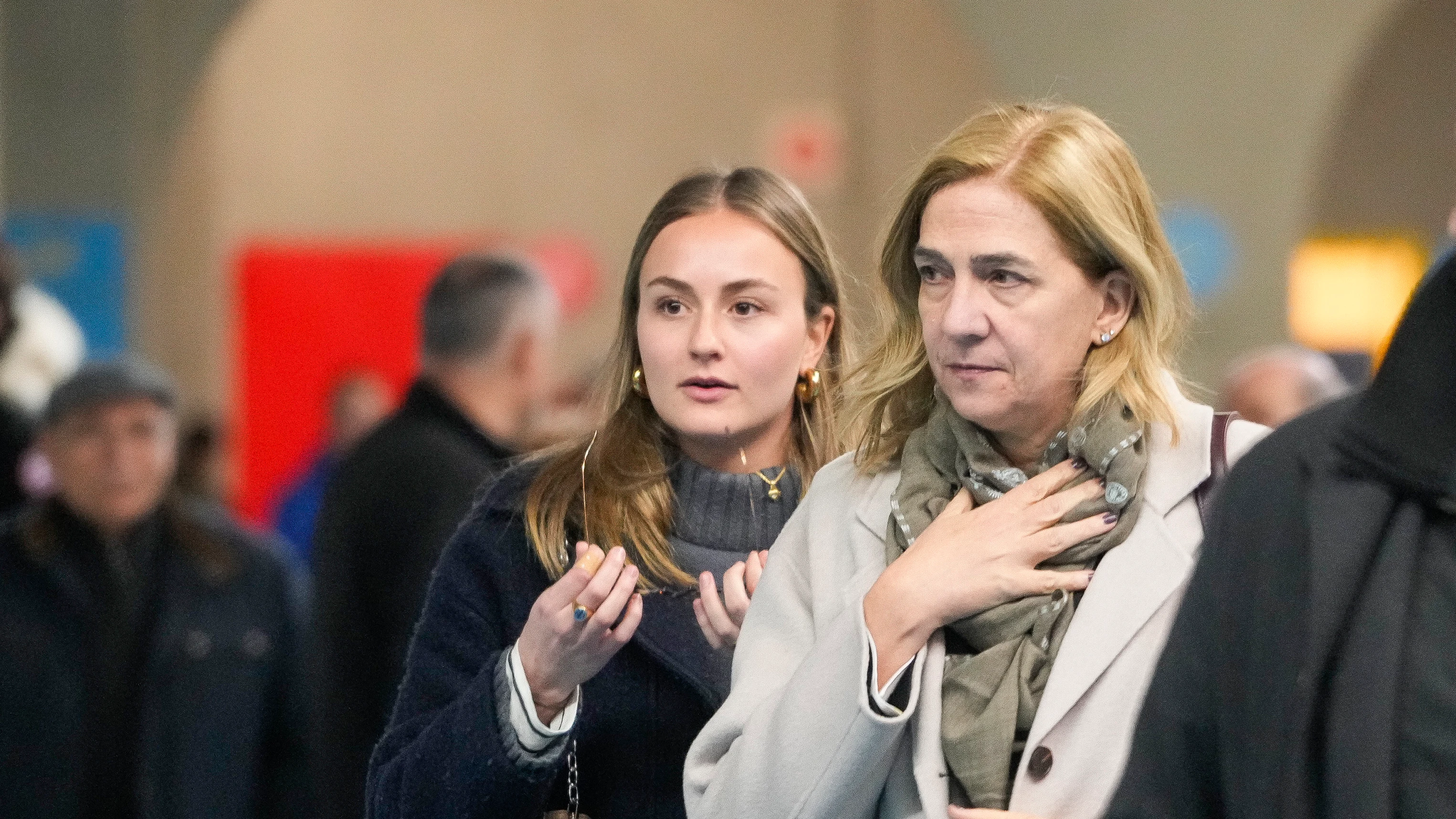 La infanta Cristina y la novia de su hijo Pablo, Johanna Zott La infanta Cristina y la novia de su hijo Pablo, Johanna Zott