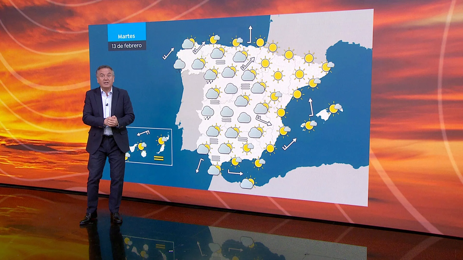 Roberto Brasero y la previsión del martes 12 de febrero Antena 3 Noticias