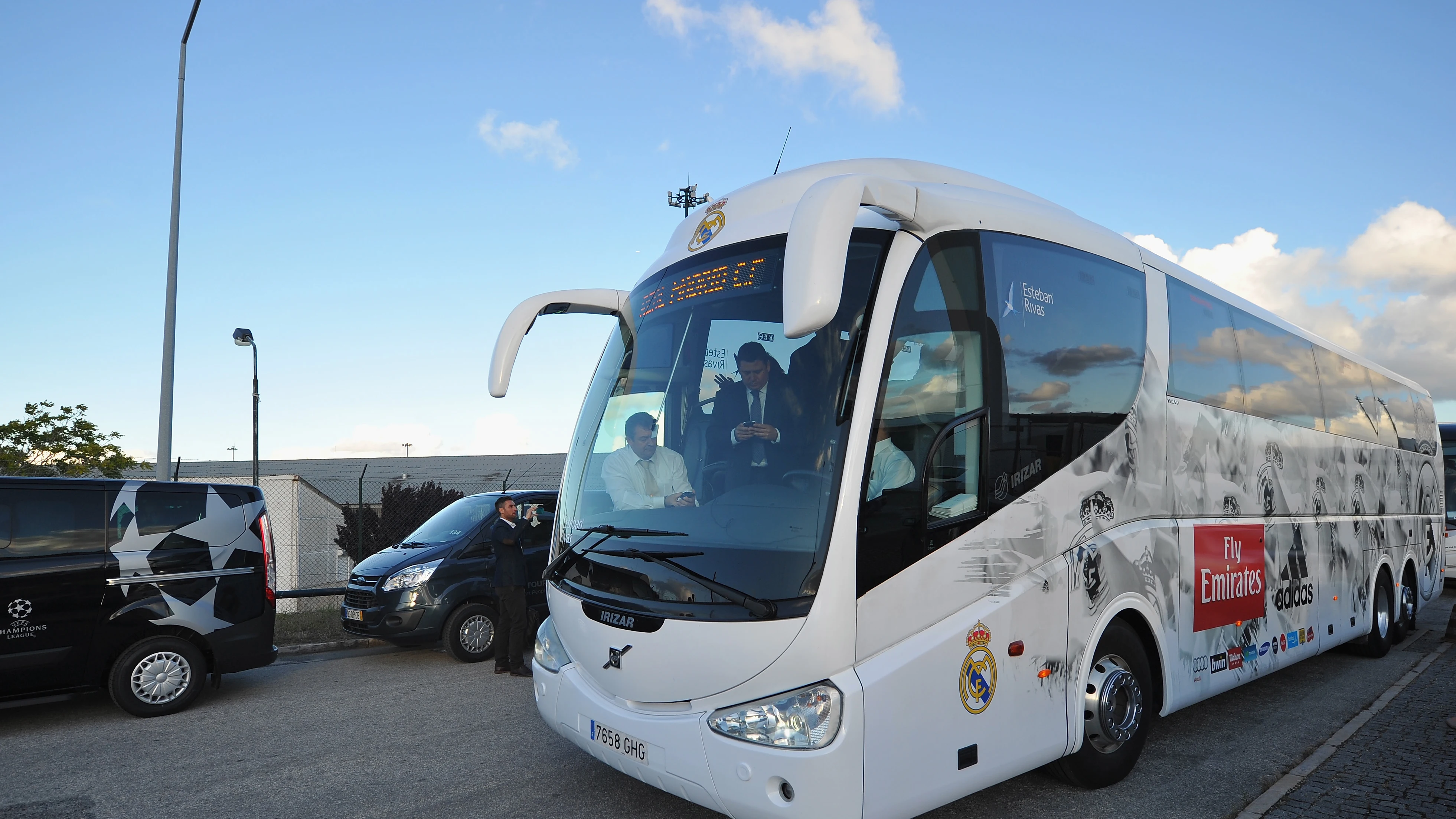 Imagen de archivo del autob&uacute;s del Real Madrid 