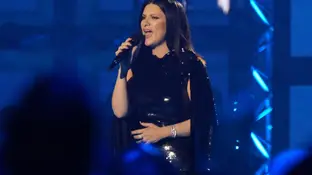 La cantante Laura Pausini durante un concierto La cantante Laura Pausini durante un concierto