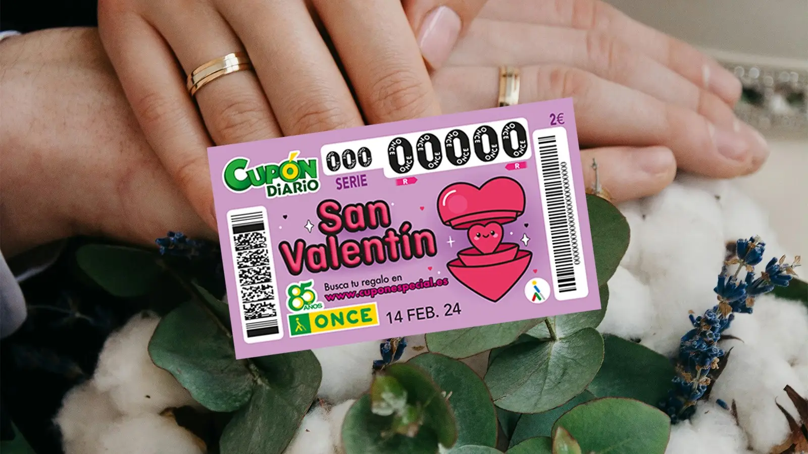 Sorteo del Cupón Extra de San Valentín de la ONCE Sorteo del Cupón Extra de San Valentín de la ONCE