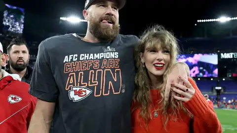 Travis Kalce y Taylor Swift en la Super Bowl Travis Kalce y Taylor Swift en la Super Bowl