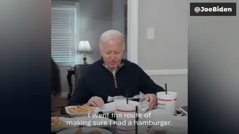 El vídeo de Biden comiendo hamburguesas