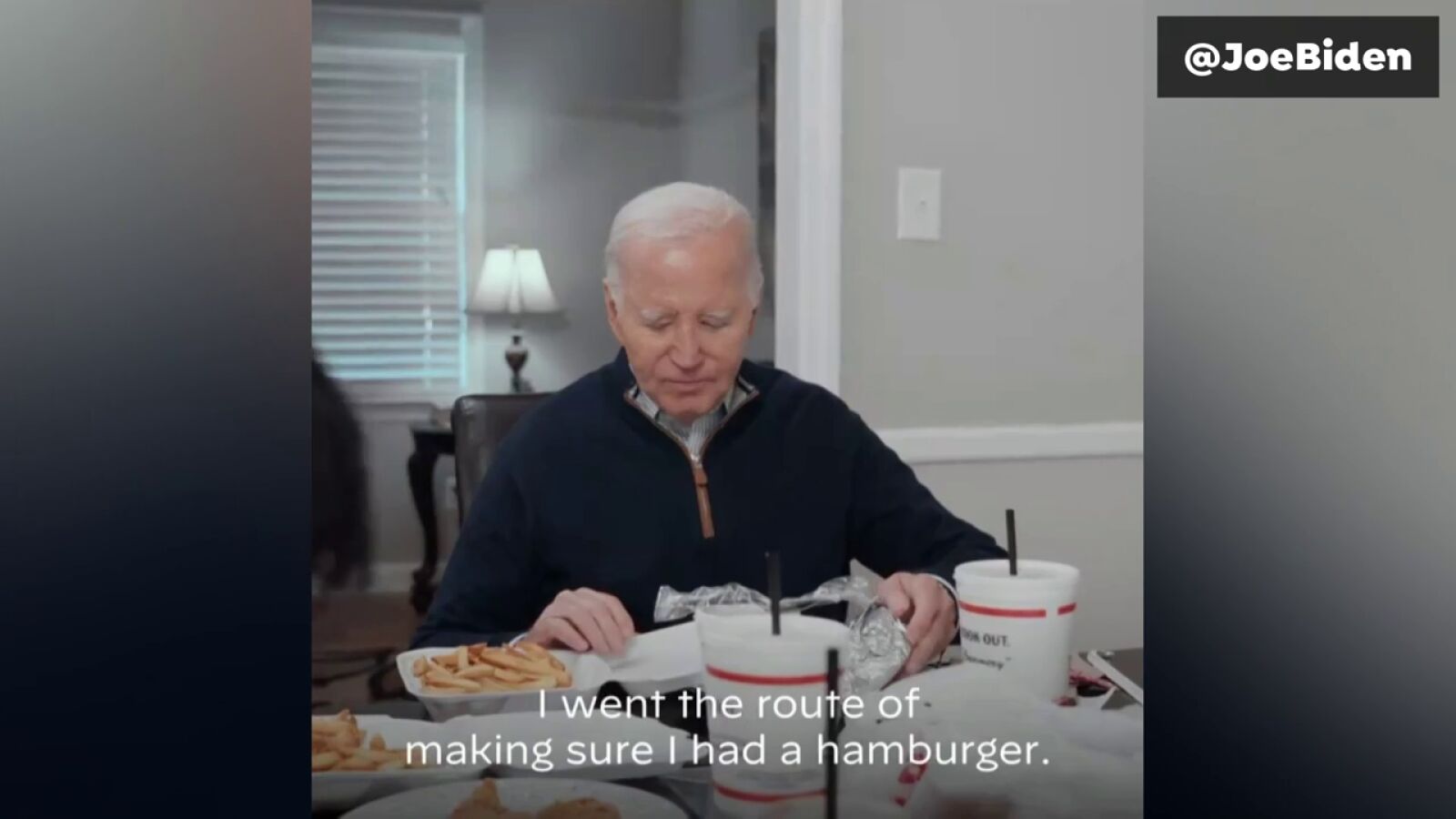 Biden comiendo hamburguesas, así intenta dar una imagen joven para captar votos