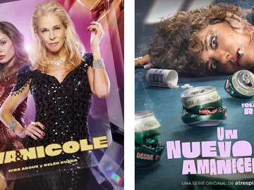 Carteles de Eva y Nicole y Un nuevo amanecer Carteles de Eva y Nicole y Un nuevo amanecer