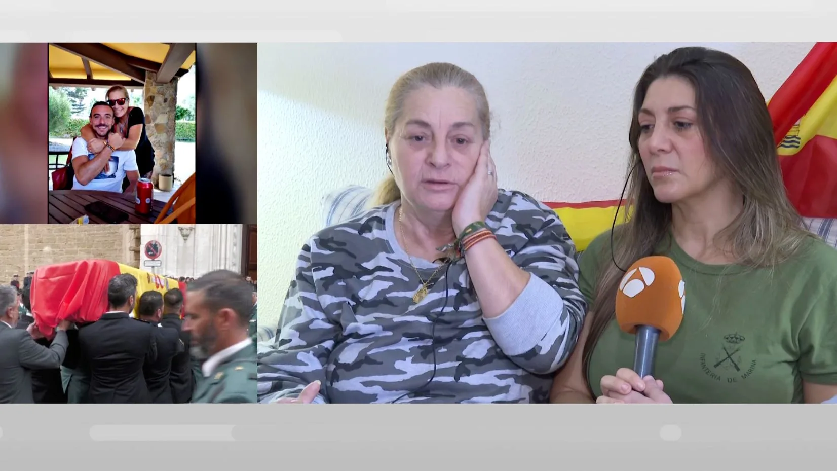 La madre y la hermana de Miguel Ángel, asesinado en Barbate. La madre y la hermana de Miguel Ángel, asesinado en Barbate.