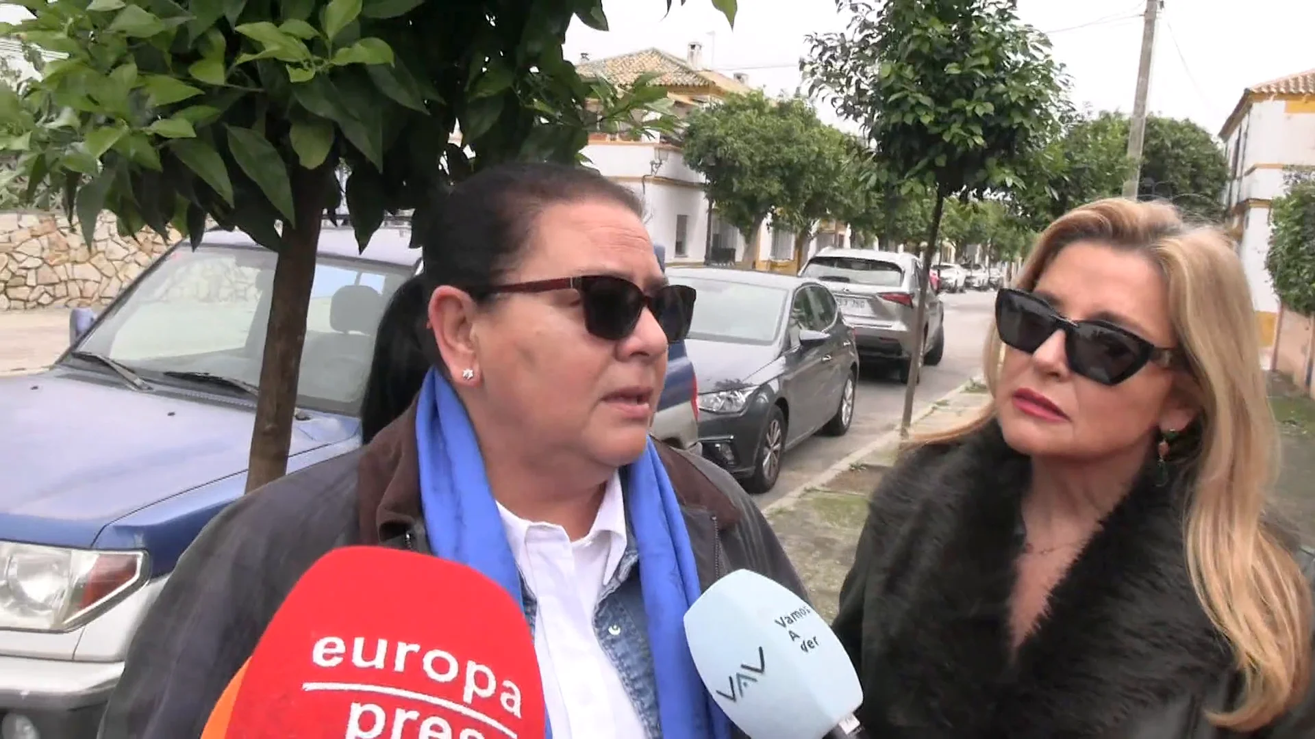 María del Monte en declaraciones a la prensa María del Monte en declaraciones a la prensa