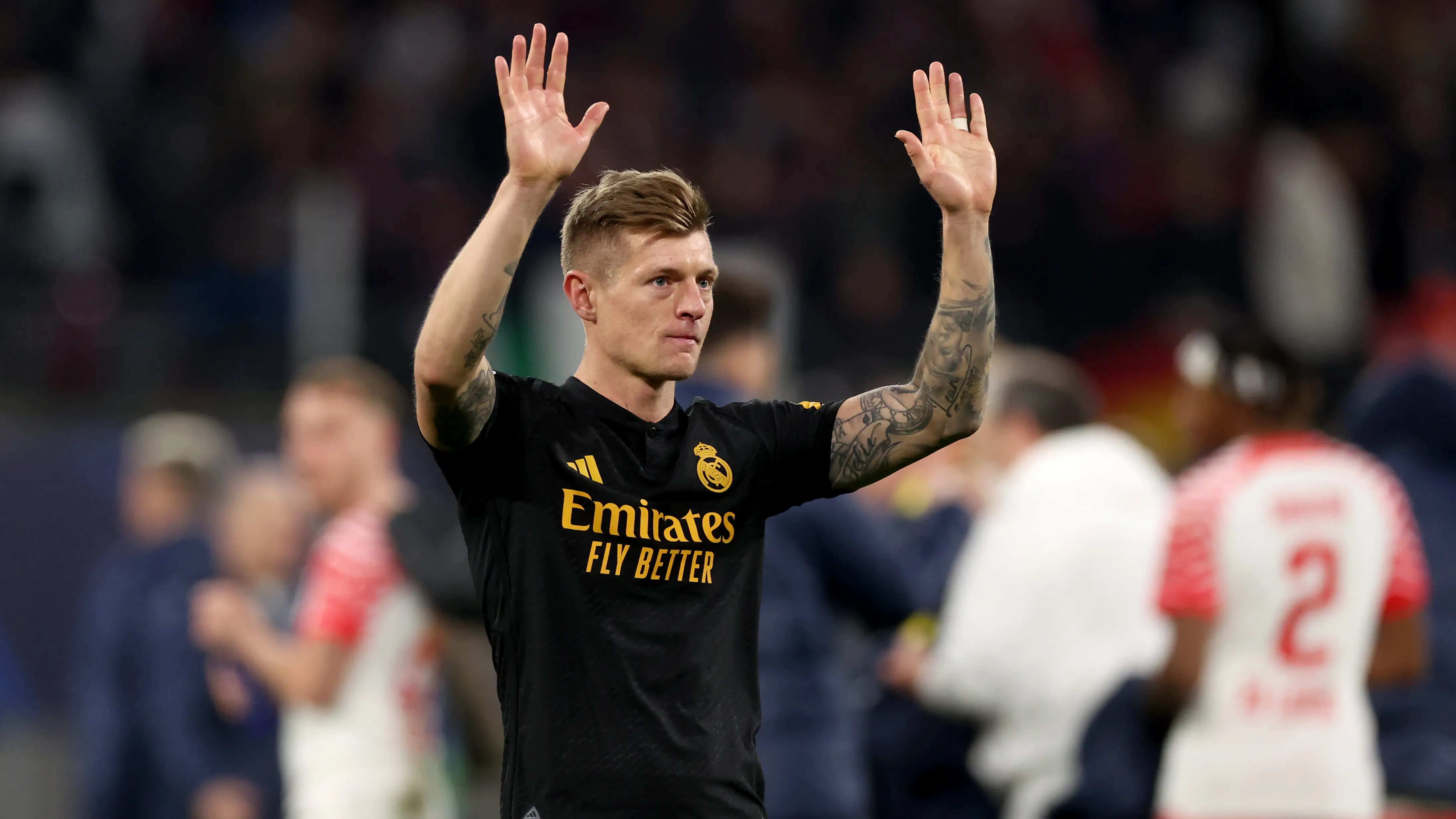 Kroos, tras el partido de Champions en Leipzig Kroos, tras el partido de Champions en Leipzig