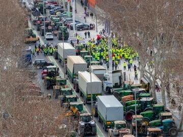 Imagen de una protesta de los agricultores