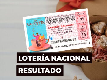 Sorteo Extraordinario de San Valentín de la Lotería Nacional. Comprobar décimo de hoy sábado 17 de febrero, en directo