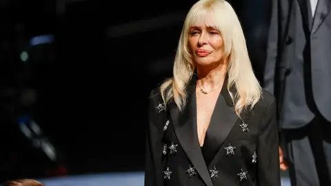 María Bas, cantante del dúo Nebulossa, en la MBFWM María Bas, cantante del dúo Nebulossa, en la MBFWM