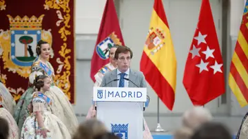 El alcalde de Madrid en la presentación de la mascletá