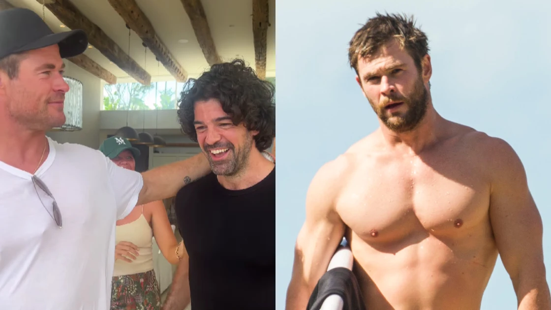 Chris Hemsworth junto a Miguel Ángel Muñoz Chris Hemsworth junto a Miguel Ángel Muñoz