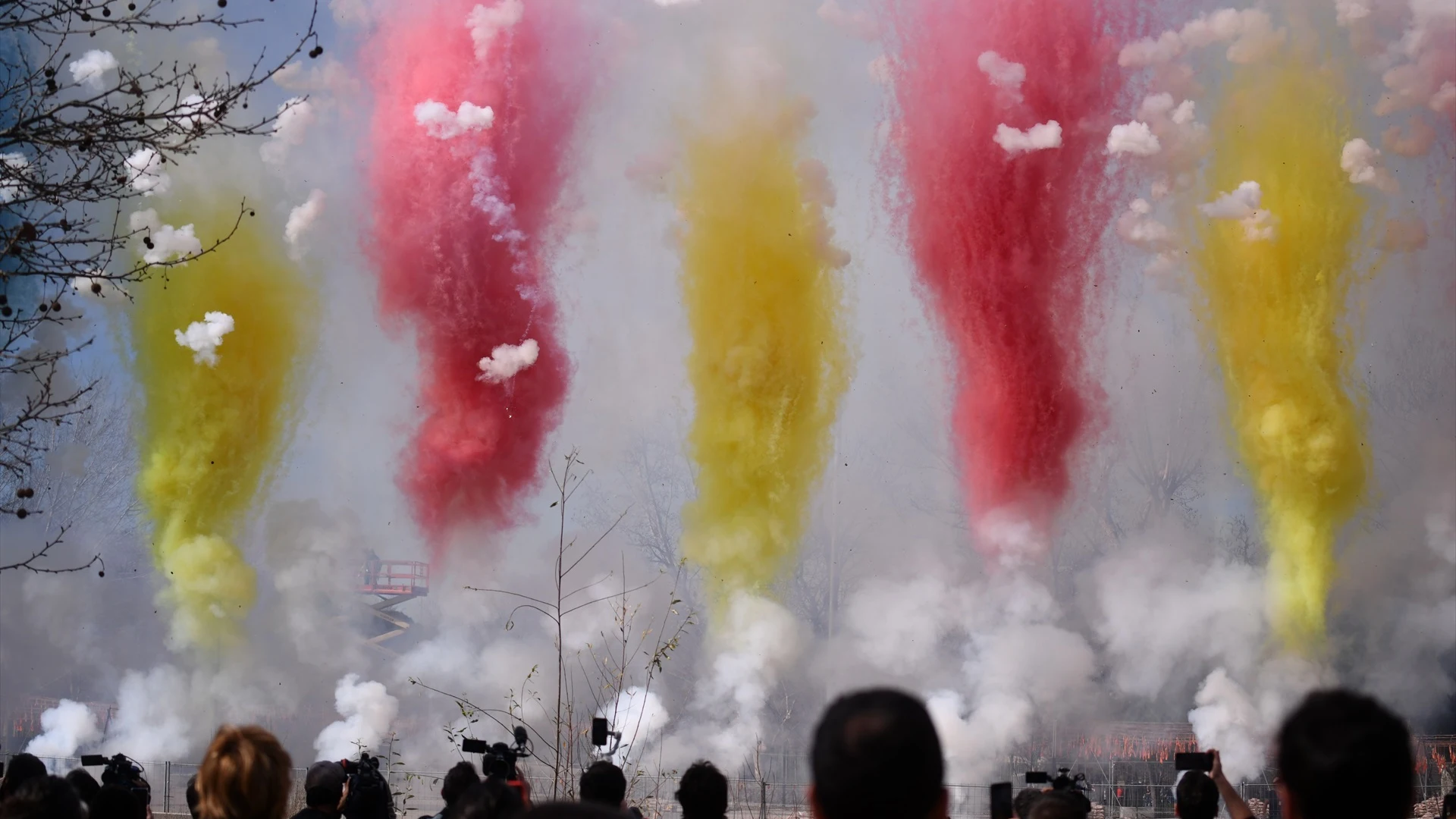 La mascletá de Madrid La mascletá de Madrid