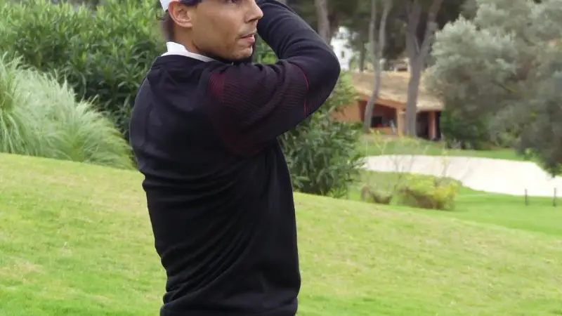 Rafa Nadal, en el Campeonato de Baleares de golf amateur Rafa Nadal, en el Campeonato de Baleares de golf amateur