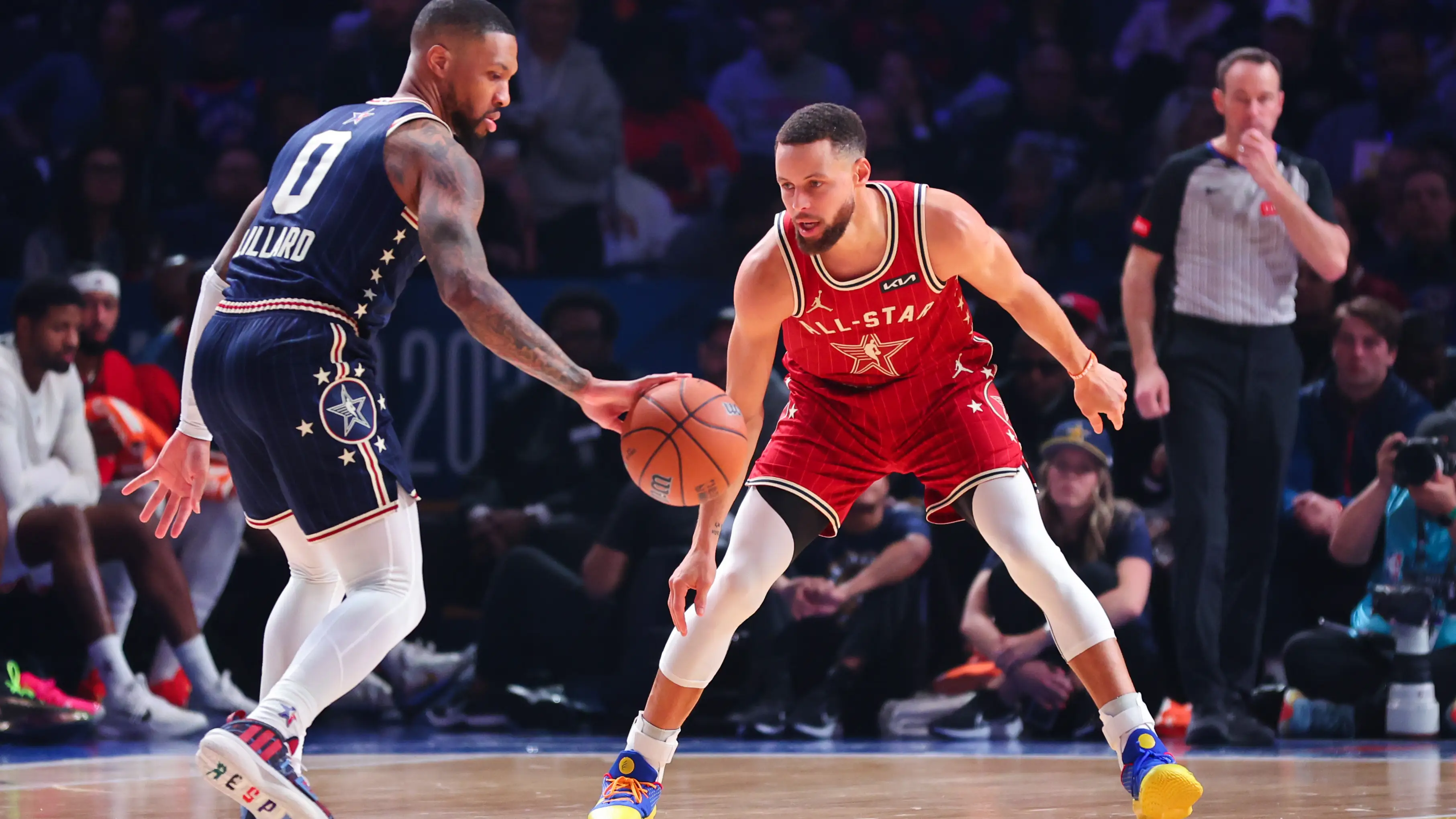 Lillard hace frente a Curry en el All-Star Lillard hace frente a Curry en el All-Star
