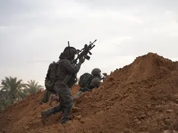 Miembros de las tropas de las FDI en un operativo en la Franja de Gaza Miembros de las tropas de las FDI en un operativo en la Franja de Gaza