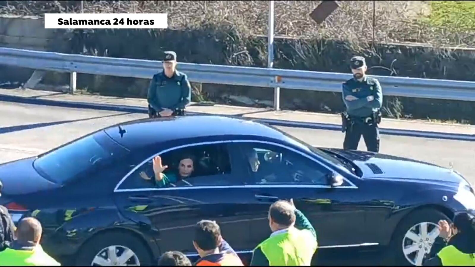 El gesto de apoyo de la reina Letizia a los agricultores y ganaderos en Salamanca
