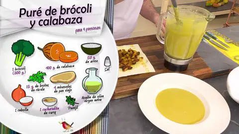 Ingredientes puré de brócoli y calabaza Ingredientes puré de brócoli y calabaza