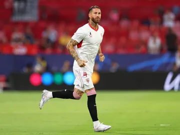 Sergio Ramos en un partido de Champions con el Sevilla FC Sergio Ramos en un partido de Champions con el Sevilla FC