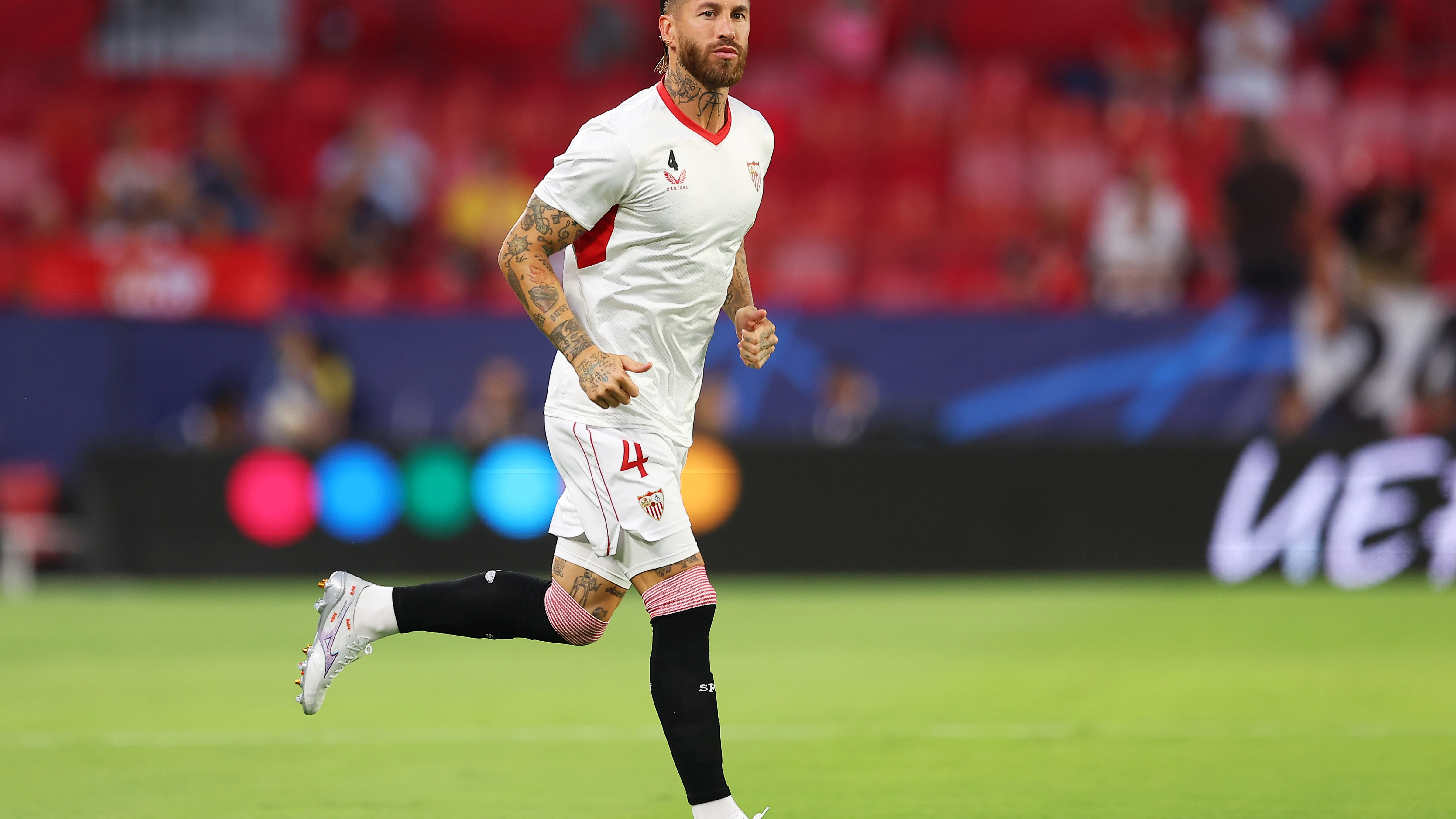 Sergio Ramos en un partido de Champions con el Sevilla FC Sergio Ramos en un partido de Champions con el Sevilla FC