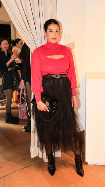 Gabriela Guillén en su primer acto público después de dar a luz Gabriela Guillén en su primer acto público después de dar a luz