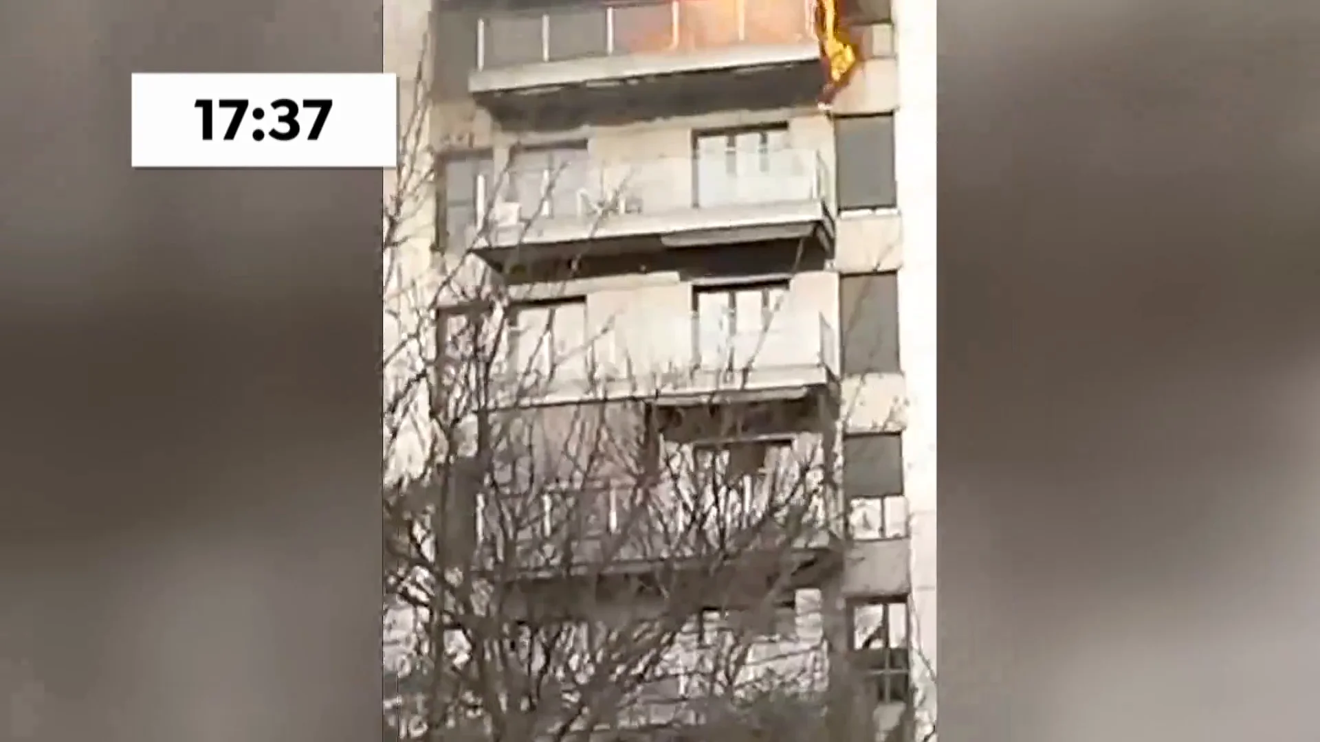 As&iacute; comenz&oacute; el incendio del edificio de Valencia