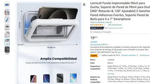 Soporte para el móvil impermeable Soporte para el móvil impermeable