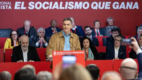El presidente del Ejecutivo, Pedro Sánchez, interviene en la inauguración del Consejo de la Internacional Socialista El presidente del Ejecutivo, Pedro Sánchez, interviene en la inauguración del Consejo de la Internacional Socialista