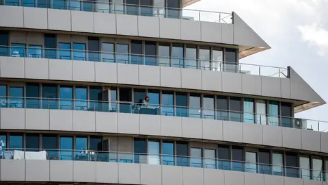 El edificio incendiado antes del siniestro