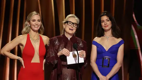 Emily Blunt, Meryl Streep y Anne Hathaway en los SAG Awards Emily Blunt, Meryl Streep y Anne Hathaway en los SAG Awards