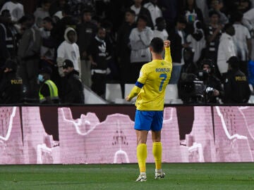 Cristiano Ronaldo celebra su gol ante el Al-Shabab