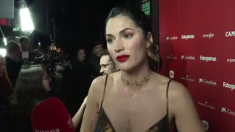 Michelle Calvó atiende a los medios Michelle Calvó atiende a los medios